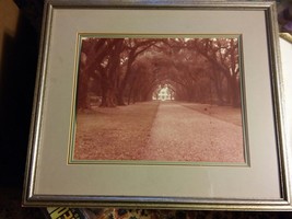 039 VTG Color Framed Photograph Rosedown Plantation House 21x18 Regency Art - £19.74 GBP