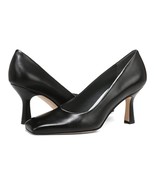 M.Gemi Sz 7.5 Black The Marzia Italian Leather Heels Slip On Shoes - $2,174.56 MXN