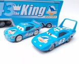 Disney Pixar Cars Dinoco Semi Truck Hauler #43 The King w/ 2 Cars - £18.48 GBP