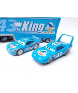 Disney Pixar Cars Dinoco Semi Truck Hauler #43 The King w/ 2 Cars - £18.12 GBP