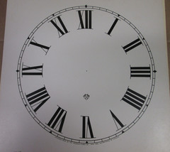 ANSONIA Paper Clock Dial Roman Numbers Day Numbers 11&quot; - £10.15 GBP