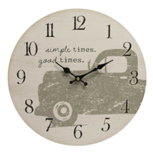 Farmhouse Wood Wall Clock - Simple Times - $34.99