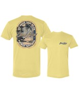Slow Livin&#39; Sky Above, Sand Below, Peace Within Yellow Cotton T-Shirt - £19.65 GBP