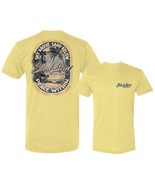 Slow Livin&#39; Sky Above, Sand Below, Peace Within Yellow Cotton T-Shirt - $24.99