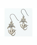 925 STERLING SILVER &quot;CAT&quot; EARRINGS - $41.69