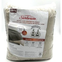 Sunbeam Royal Luxe Mushroom 12 Heat Settings Heated Blanket - Queen  85&quot;... - $70.00
