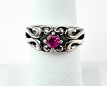 Carolyn Pollack Relios 925 Sterling Silver Red Ruby Gem Ring Size 6.5 - ... - $44.54