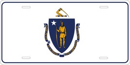 Massachusetts Flag Personalized Custom Novelty Tag Vehicle Car Auto Motorcycl... - $16.75