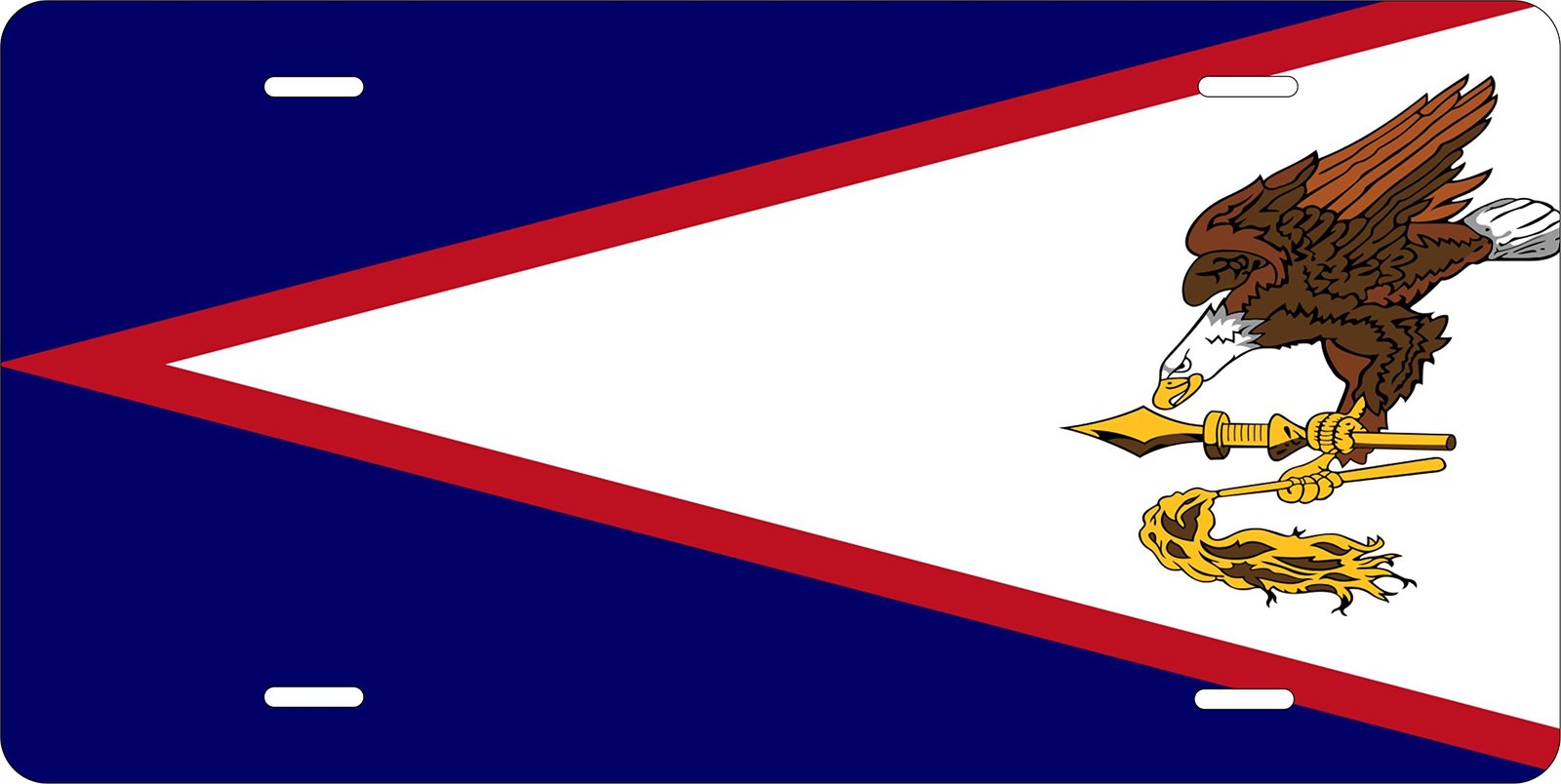 American Samoa Flag Personalized Custom Novelty Tag Vehicle Car Auto Motorcyc... - £13.38 GBP