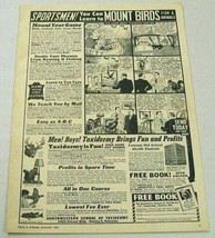 1957 Print Ad Northwestern School of Taxidermy Mount Birds,Animals Omaha,NE - £10.26 GBP