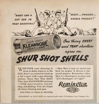 1937 Print Ad Remington Kleanbore Shotgun Shells Mad Hunters Cartoon - £11.32 GBP