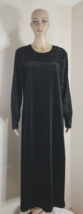 Diane Von Furstenberg The Color Authority Black Velvet Maxi Dress Wms La... - £33.43 GBP