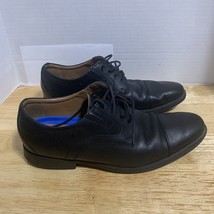 Clarks Collection Dress Shoes Mens 8.5M Tilden Oxford Black Leather Cap Toe - $23.28