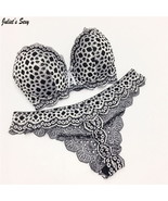 Sexy LEOPARD thong Set Push Up Lace Bra and Panty Sets Womens Underwear ... - £17.63 GBP