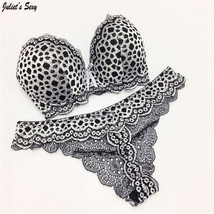 Sexy LEOPARD thong Set Push Up Lace Bra and Panty Sets Womens Underwear ... - $21.99