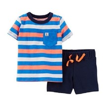 Carters Infant Boys Anchor  2pc Set Short  Outfit Size- NB NWT - £9.34 GBP