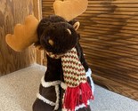 Dan Dee Collector&#39;s Choice Standing Moose With Scarf 12&quot; Christmas Plush... - $18.99