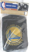 NBA Golden State Warriors Head Rest Cover Set of 2 Embroidered Team Logo ProMark - £19.17 GBP