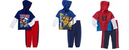 Thomas Paw Patrol Spiderman Toddler Boys 2pc Outfits 3 Choices Various Sizes NWT - £10.46 GBP