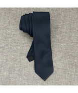 Lanvin 100% Silk Neck Tie Dark Blue $300 - $99.89 CAD