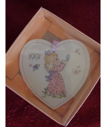 PRECIOUS MOMENTS 1991 VALENTINE’S DAY HEART SHAPED ORNAMENT (#1833) - £9.37 GBP