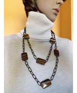 Genuine Tiger Iron necklace.  - $951.78 MXN