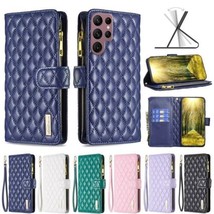 For Samsung S22 S21 S20 Ultra Plus Case  Leather Wallet back Flip Cover - £50.53 GBP