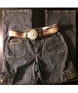 Arizona Jean Company Jeans W/Belt Womans Size 16 Bin#7 - £9.99 GBP