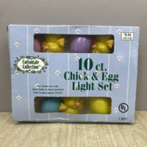 Cottontale Easter Egg Chicks String Lights Pastel Decorations 10 Lites B... - £8.88 GBP