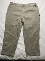 Carhartt Pants Men’s Size 44x30 Khaki Carpenter Work B11 DES Duck Canvas - $16.00