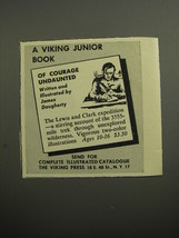 1951 Viking Press Book Advertisement - Of Courage Undaunted by James Daugherty - £14.74 GBP
