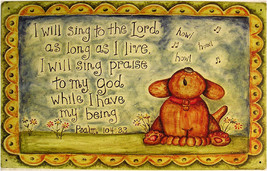 I will Sing to the Lord Jesus God Religious Christan Bible Verse Metal Sign - £19.74 GBP