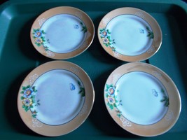 ~~ 1920&#39;s Noritake Co. Set Of 4 Japan Bread Plates ~~ Mother Of Pearl/Floral ~~ - £7.99 GBP