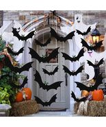 Halloween Hanging Decoration Outdoor Large Scary Flying Bat18PCs Bats Sp... - £22.16 GBP