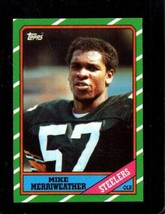 1986 Topps #289 Mike Merriweather Exmt Steelers *X93502 - £1.14 GBP