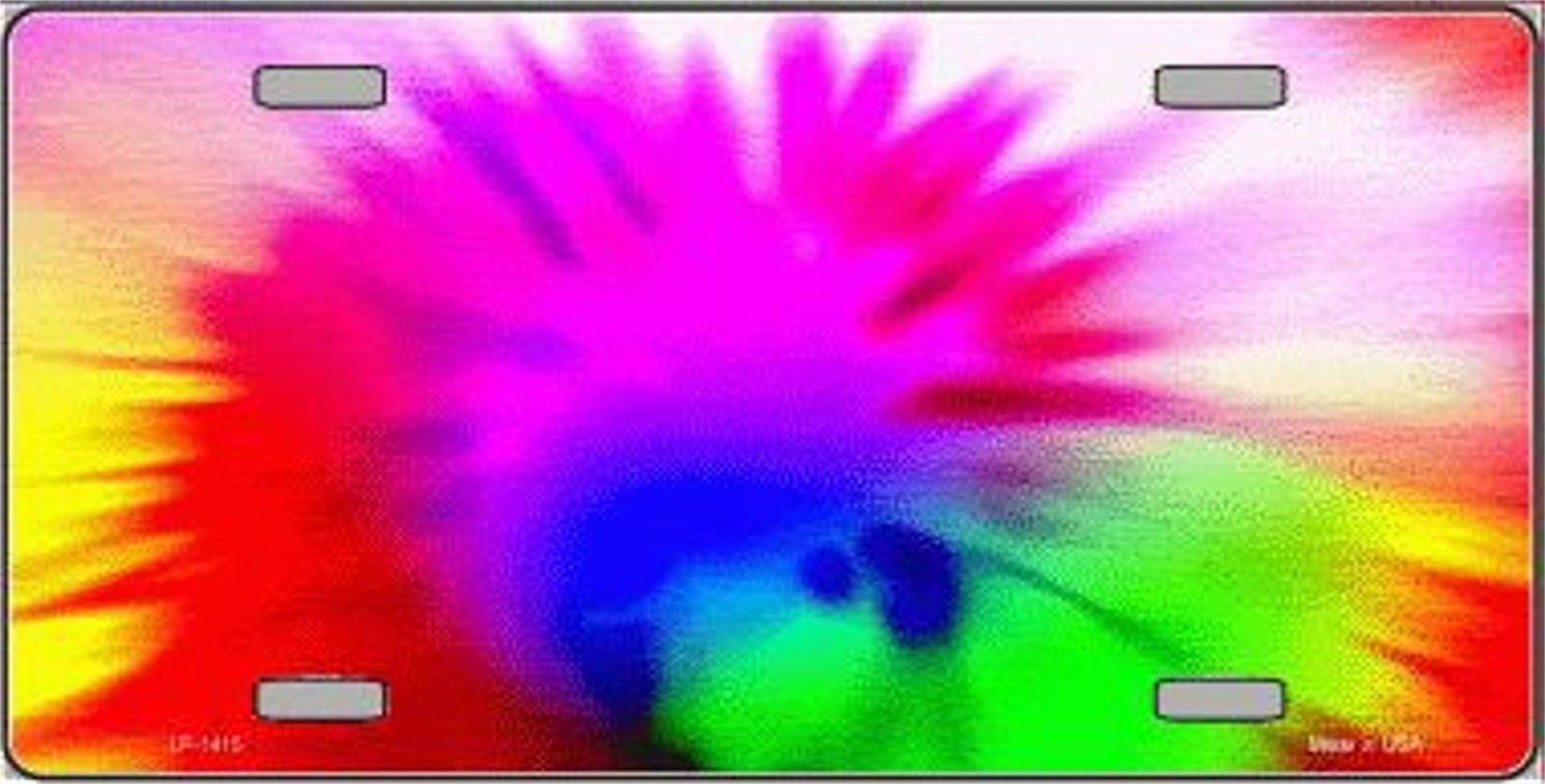 Primary image for Pink Swirl Tie-Dye Novelty 6 x 12 Metal License Plate Auto Tag Sign