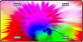 Pink Swirl Tie-Dye Novelty 6 x 12 Metal License Plate Auto Tag Sign - $5.95