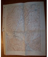 1943 VINTAGE OLEAN NY GEOGRAPHICAL SURVEY MAP POLYCONIC PROJECTION - £7.74 GBP