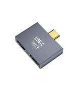 Type-C Splitter USB C Male to Dual USB C Female PD Charger Data Transfer - $9.89