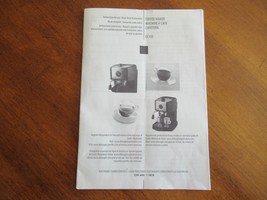 DeLonghi Espresso EC-155 Replacement Part Manual Instructions Thin Bookl... - $141.47 MXN