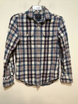 American Eagle Flannel Shirt XS Women Long Sleeve - $8.59