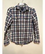 American Eagle Flannel Shirt XS Women Long Sleeve - £6.72 GBP