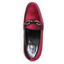 Men's GENIO Velvet Upper Leather Red Sole Shoes Turkey 120194637 Burgundy image 6