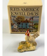 Lowell Davis THINKING BIG Figurine Schmid Fine Art 1981 Chicken Ball Can... - $25.37 CAD