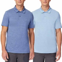 32 Degrees Cool Performance Polo, 2-Pack Blue/Blue  Men&#39;s Sz S-M  NWT - $21.36