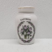 Vintage 1985 Franklin Mint Gloria Concepts Inc SAFRON Porcelain Spice Jar - £9.48 GBP