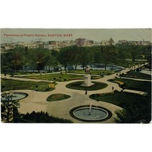 Vintage Postcard, Panorama of Public Garden, Boston, Massachusetts - £7.80 GBP