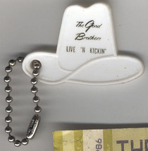 THE GOOD BROTHERS LIVE N KICKIN PROMO KEYCHAIN 1983 CANADIAN COUNTRY JUNO  - £7.64 GBP