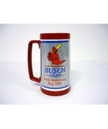 St. Louis Cardinals Thermo Mug Vintage 6&quot; Busch Light 10th Anniversary C... - £10.11 GBP