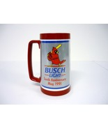 St. Louis Cardinals Thermo Mug Vintage 6&quot; Busch Light 10th Anniversary C... - $17.58 CAD